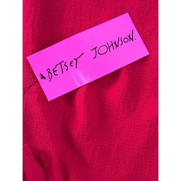 Betsey Johnson Red Flutter Sleeve Square Neck Mini Sheath Dress Size 4 NWT - Picture 10 of 14